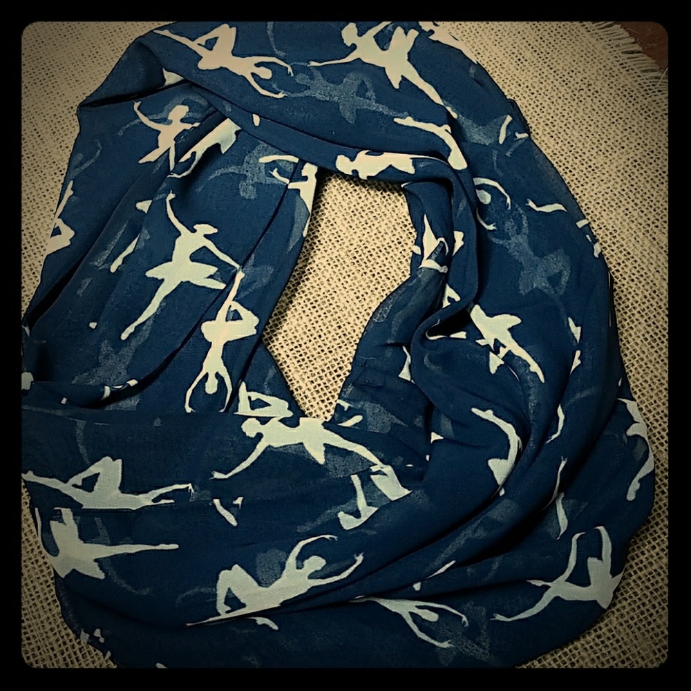 ballerina print infinity scarf